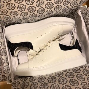 Alexander McQueen White and Black Sneakers